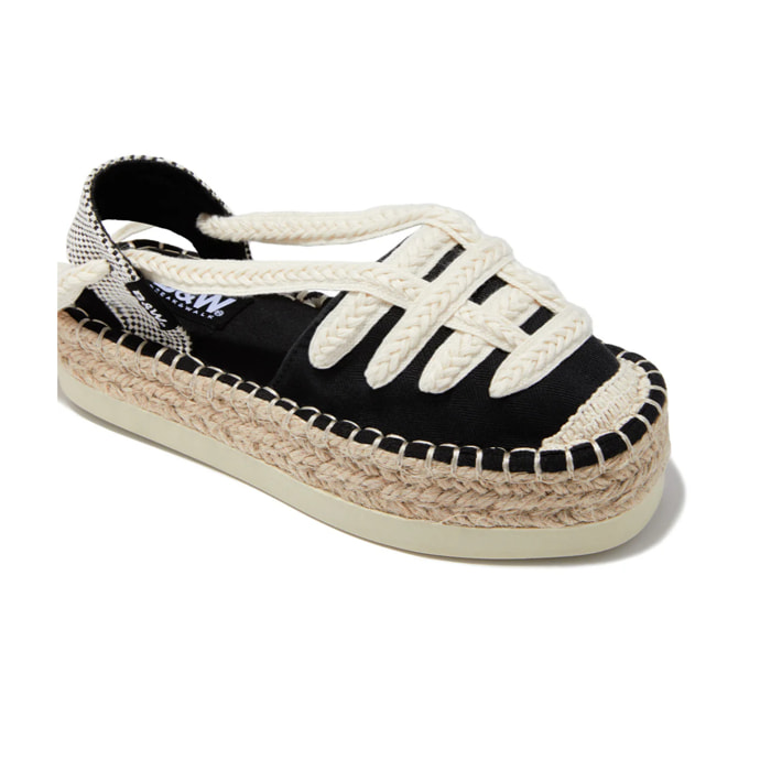 B&W Break&Walk - Sandali estivi in juta con zeppa per donna e bambina