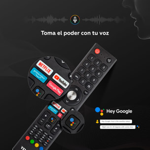 Smart TV 50 pulgadas QLED 4K Hey Google Official Assistant con control por voz. Televisor Android 11 - TD Systems PRIME50C19GLQ