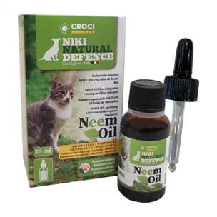 Soluzione Lenitiva all'Olio di Neem per Gatti Niki Natural Defence