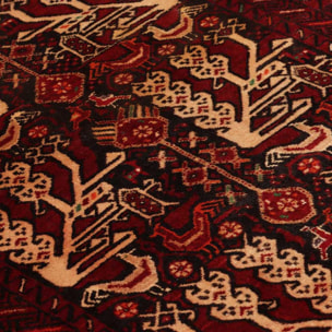 Tapis salon au motif traditionnel, noué main en laine, AFUBOD