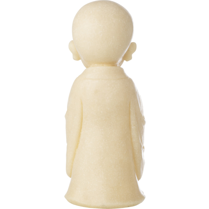 J-Line Moine Priant décoratif - polyrésine - jaune