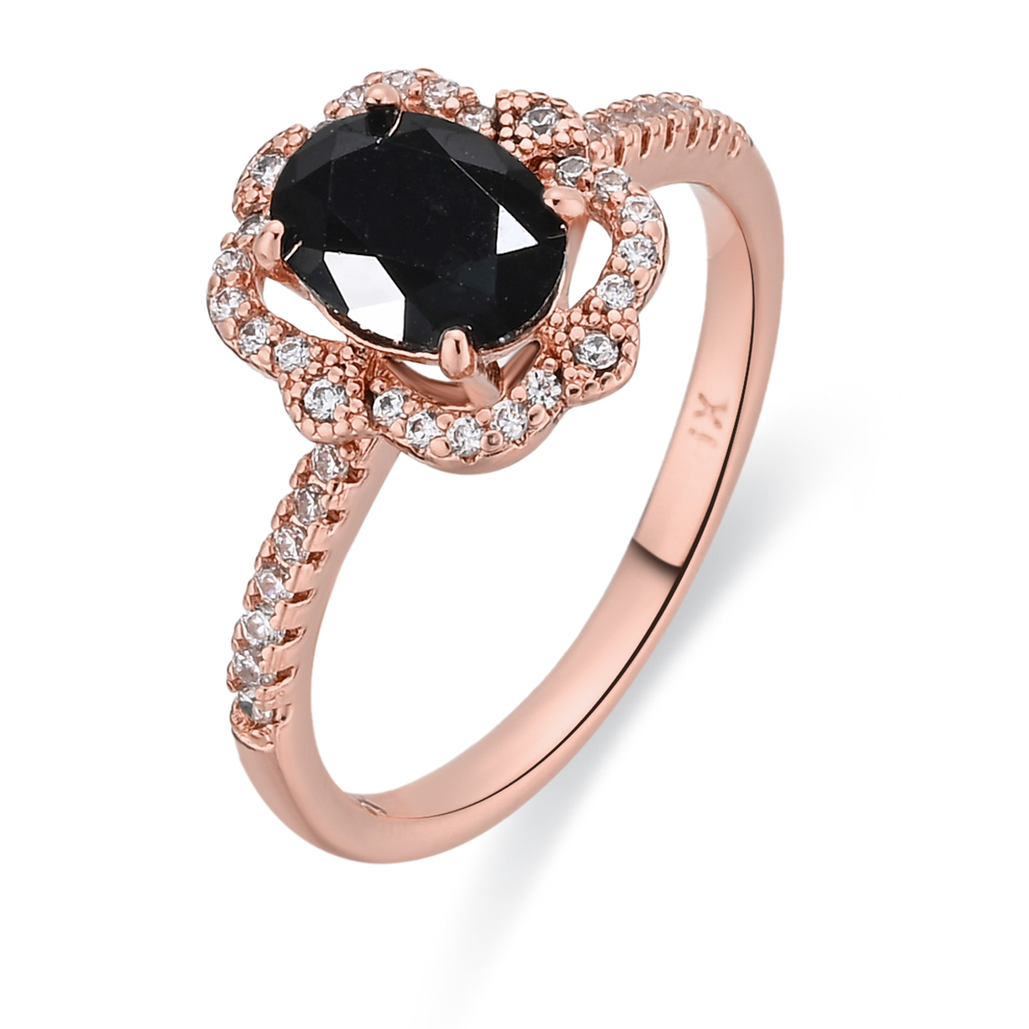 Anillo Larin acabado oro rosa 18k