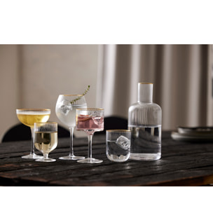 Set de 4 verres Palermo Gold 30 cl