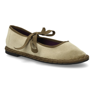 Merceditas de terciopelo con lazo