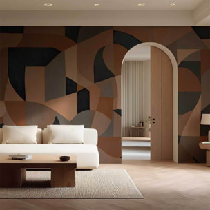 Papier peint Mosaïque Moka Intissé