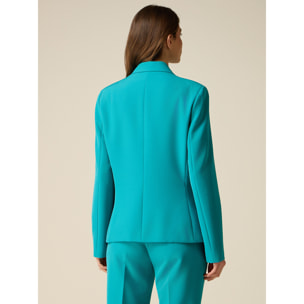 Oltre - Blazer cruzado - Petrol Blue