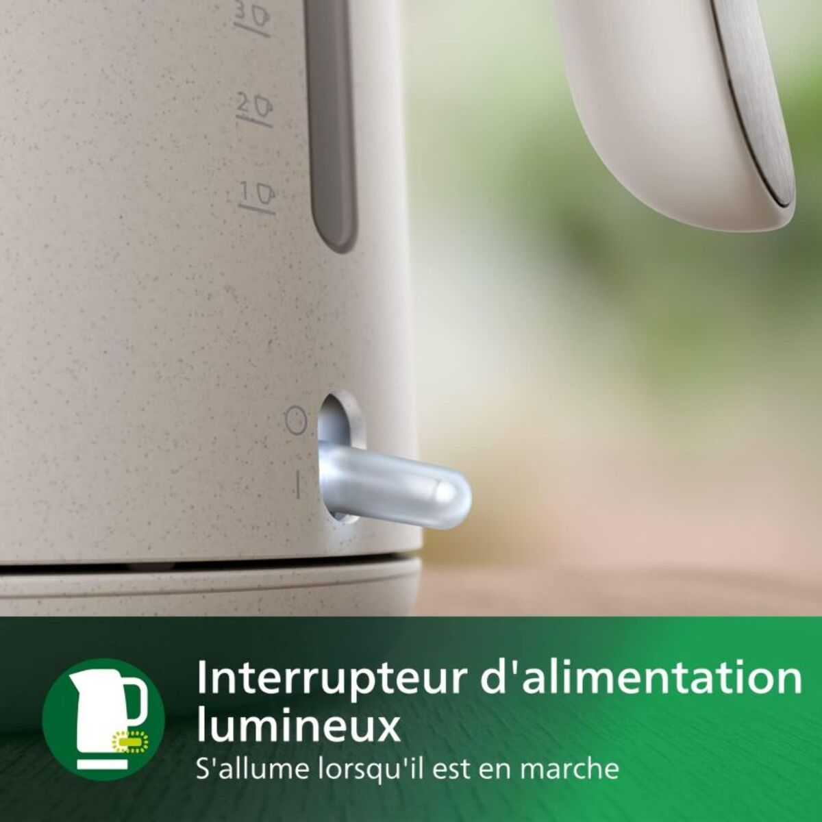 Bouilloire PHILIPS HD9365/10 électrique crème Conscious 1.7L, 2200W