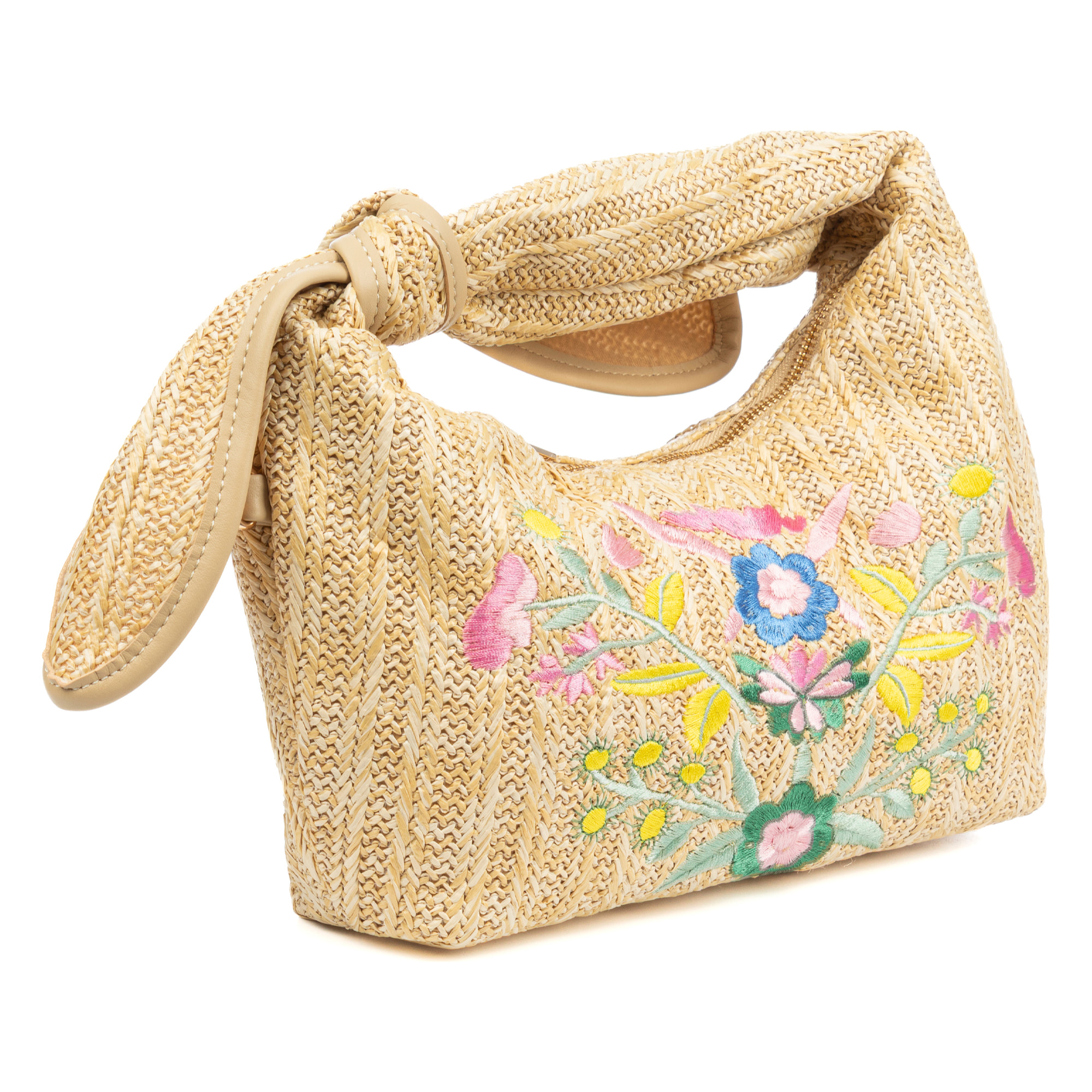 Bisagno Bolso de hombro Mujer. Fabricado en tela y piel sintética PU con diseño de flores.