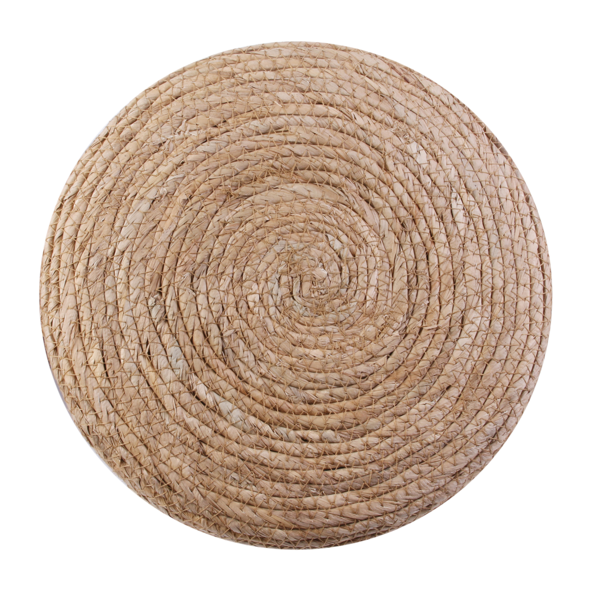 Tabouret Tresse Beige - Lot De 2