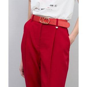 Pantaloni con pieghe