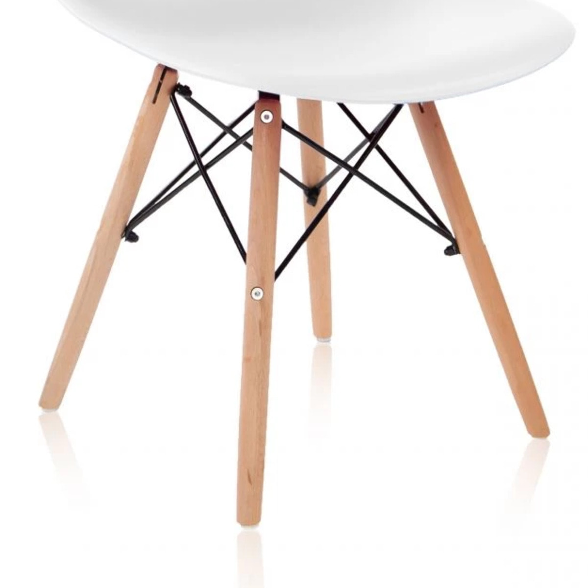 Pack 4 sillas Tower Wood Blanco