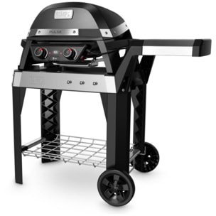 Barbecue électrique WEBER Pulse  2000 black sur chariot, 49 x39 cm