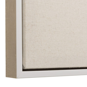 HOMER - Décoration murale 83x123cm motifs fleurs n°2, cadre naturel
