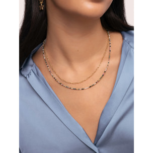 Collana Eloise 80cm  in Acciaio Placcato Oro