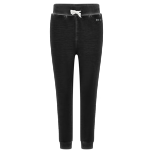 Pantaloni comfort fit in felpa french terry tinta a freddo