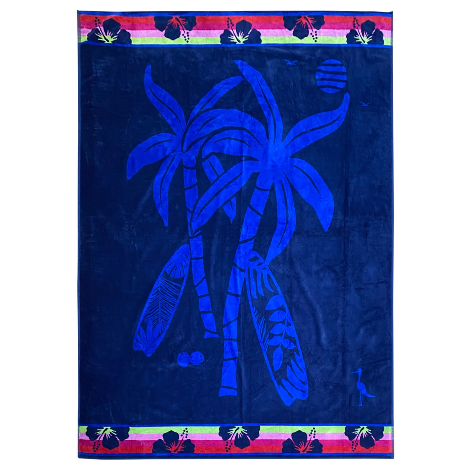 Serviette de plage éponge velours Jacquard - Vegas - 140x180cm - 400g/m²