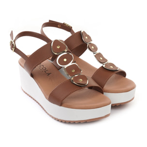 SANDALO ZEPPA SHAPES CUOIO