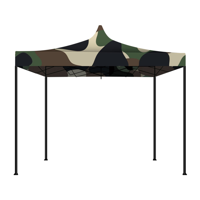 Kebon Tenda / Gazebo Per Giardino 3X3 Impermeabile Tendone Pieghevole Per Fiere E Mercati Colore Camouflage