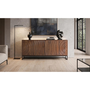 Aparador de Madera de Mango 170 Cm Estilo Moderno