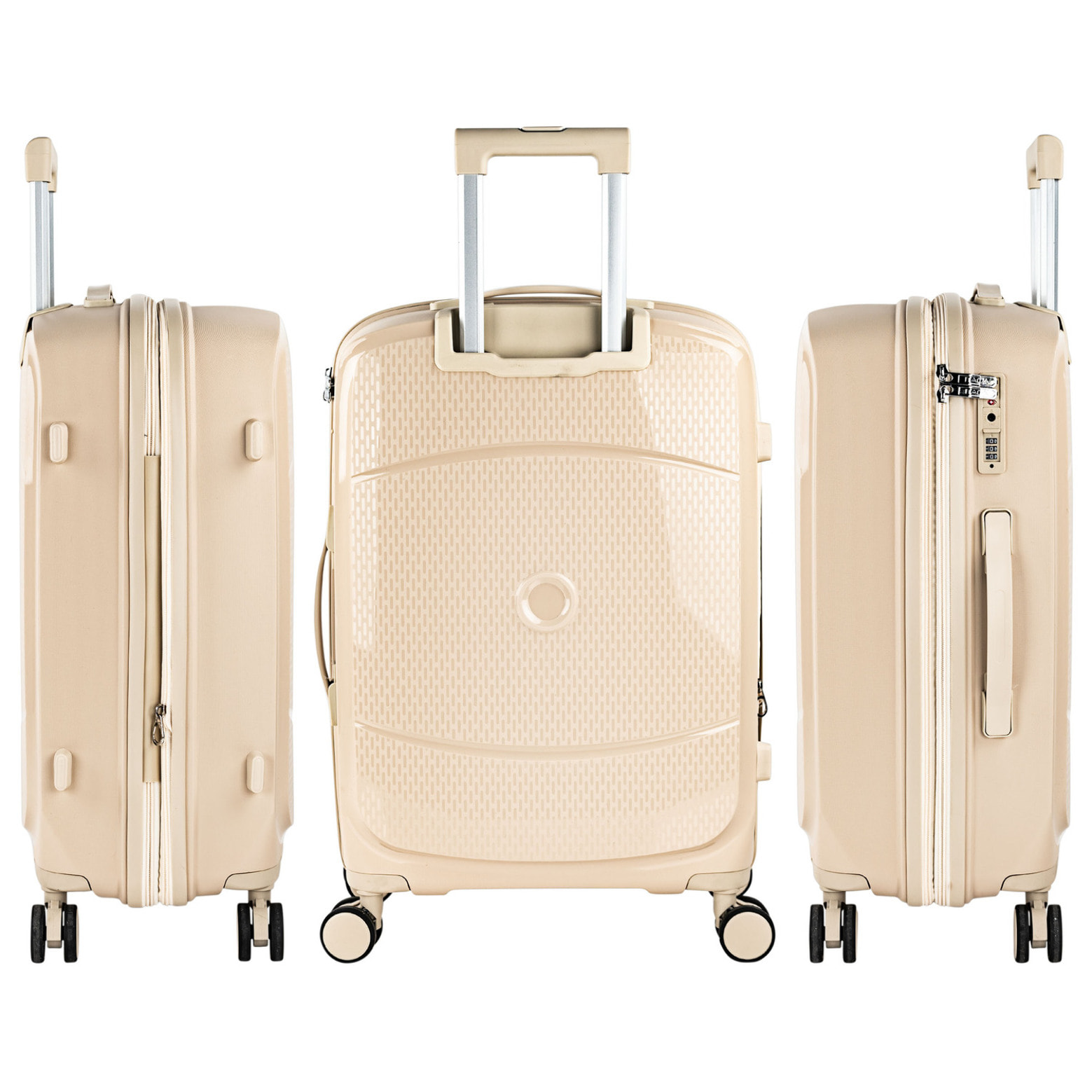 Juego De Maletas Rígidas Pp Itaca Moscu Taupe