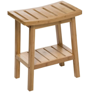 Tabouret rangement bambou