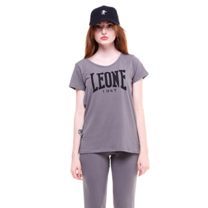 T-shirt da donna maniche corte logo grande Welcome Back