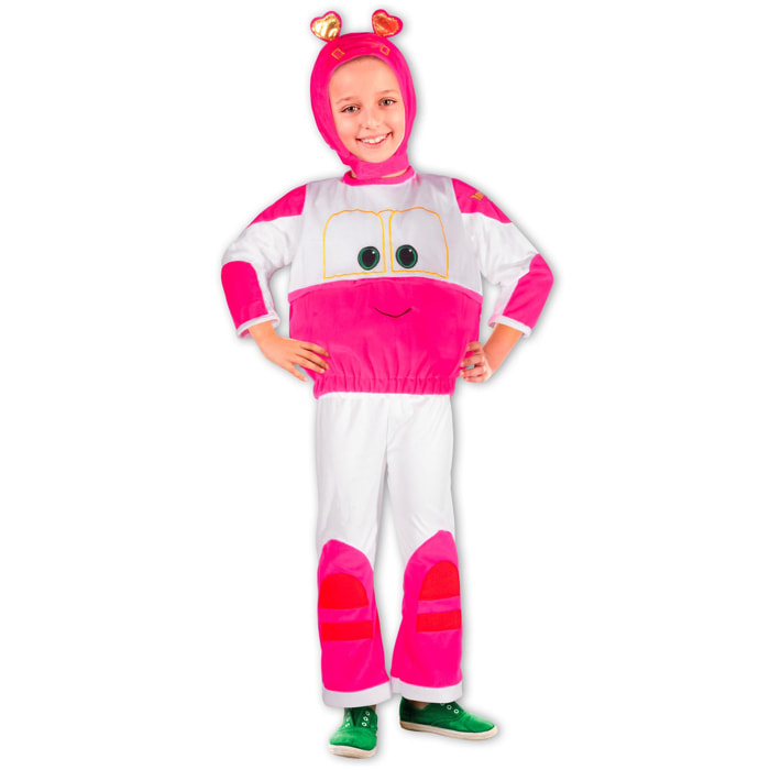 Selly Trenino Robot Trains Costume Baby Bianco Rosa