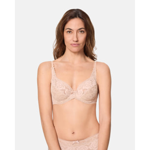 Sujetador con aros Flower Elegance. Con encaje reciclado