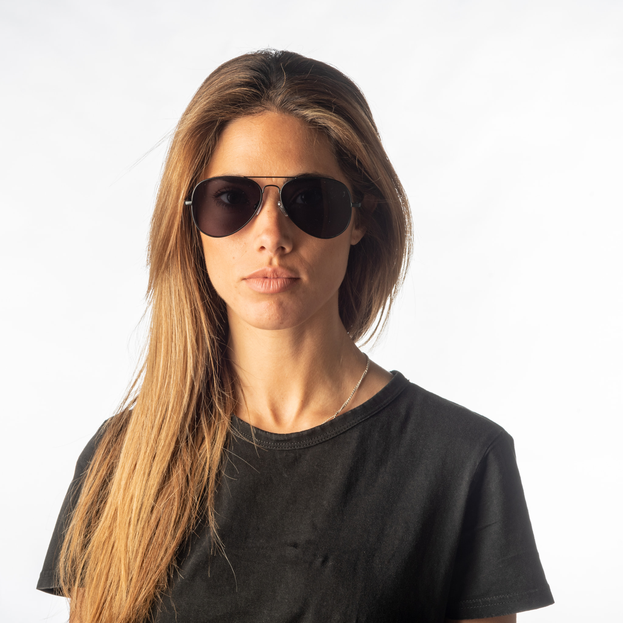 Gafas de sol OCEAN BONILA - Nuevo montura negro mate con plano ahumado