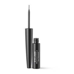 Eyeliner profesional con pincel con vitamina E - Negro