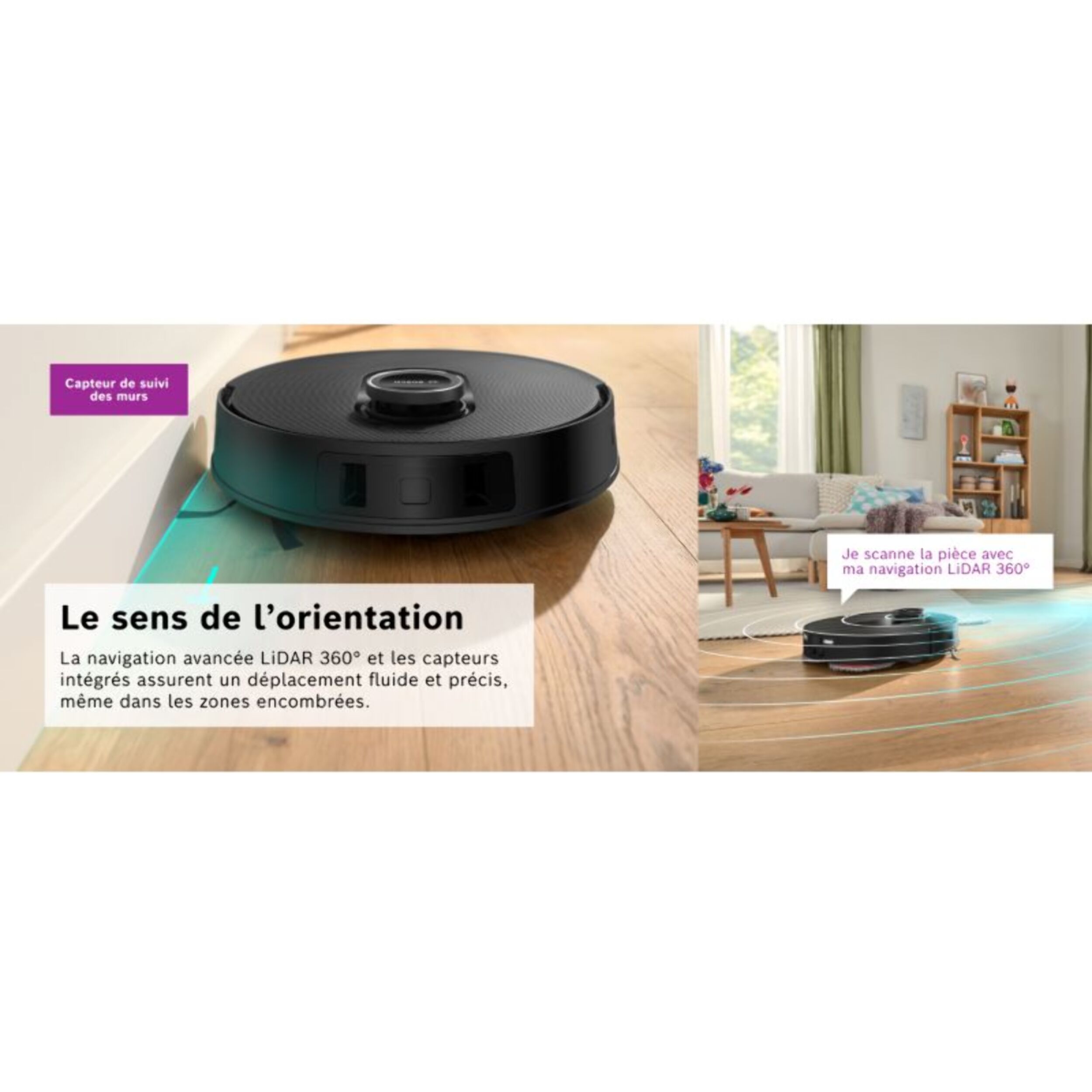 Robot Aspirateur Laveur BOSCH Spotless Max Noir