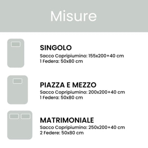 Set copripiumino singolo in flanella di cotone caldo e morbido, double face tinto filo con federa, ideale per inverno, tessuto avvolgente e confortevole, resistente ai lavaggi, pratico e traspirante, soluzione calda per la biancheria da letto