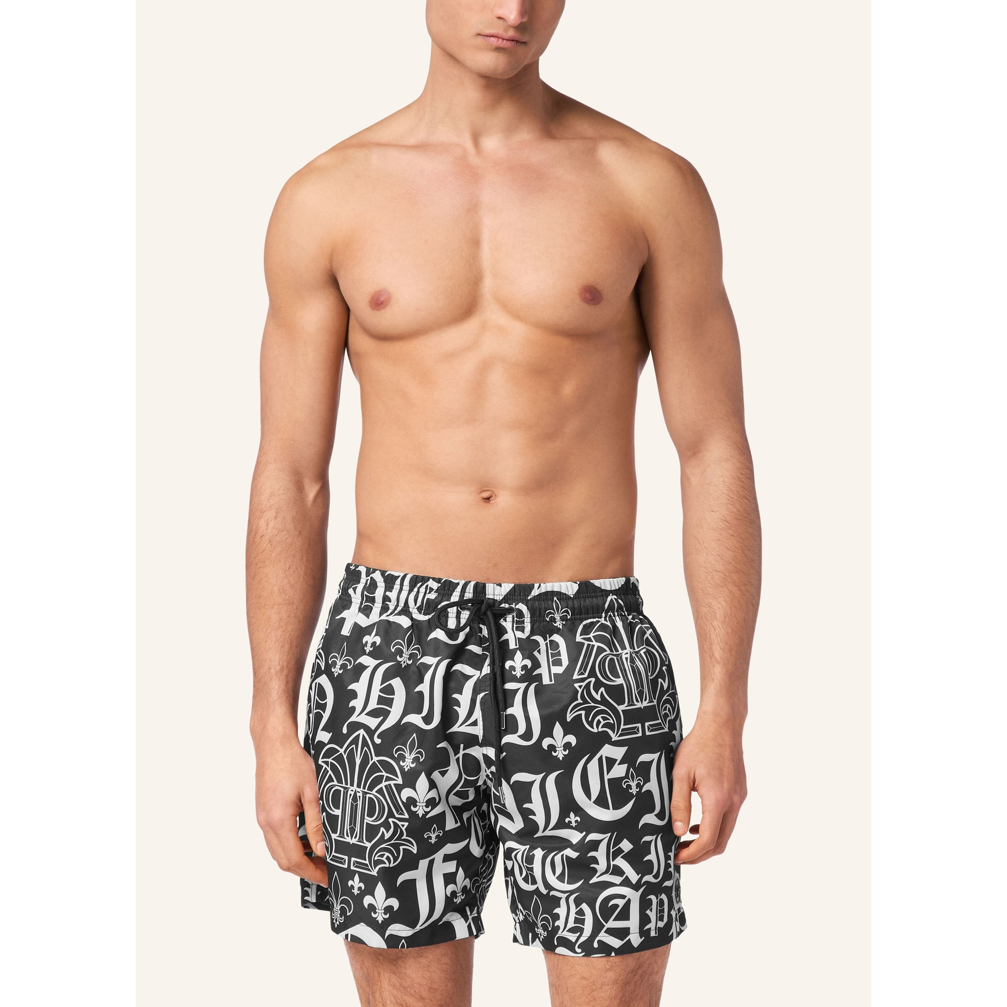 PHILIPP PLEIN Swim Trunks GOTHIC PLEIN