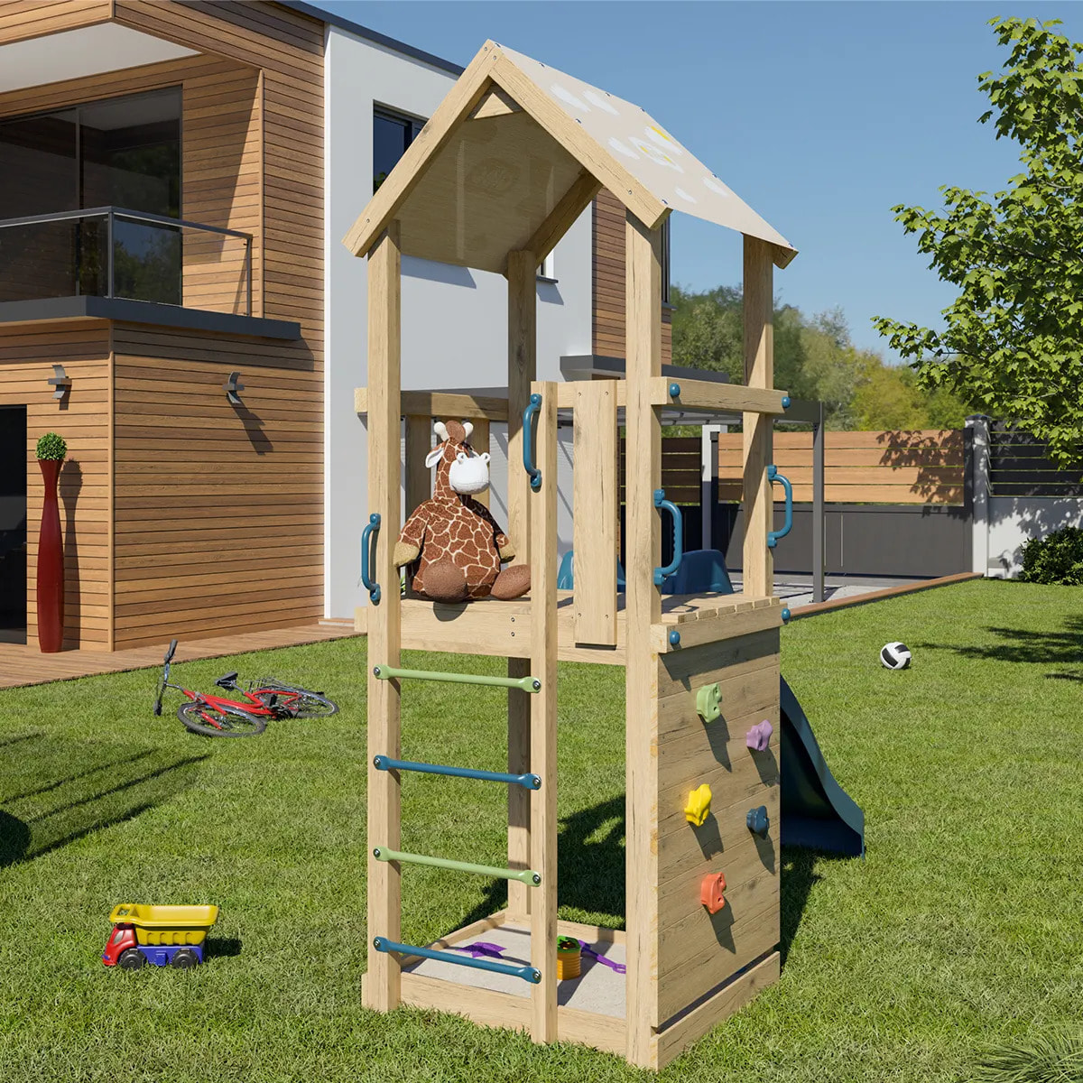 Tour de jeux bois SUNNY XPERIENCE 2 - 5 enfants