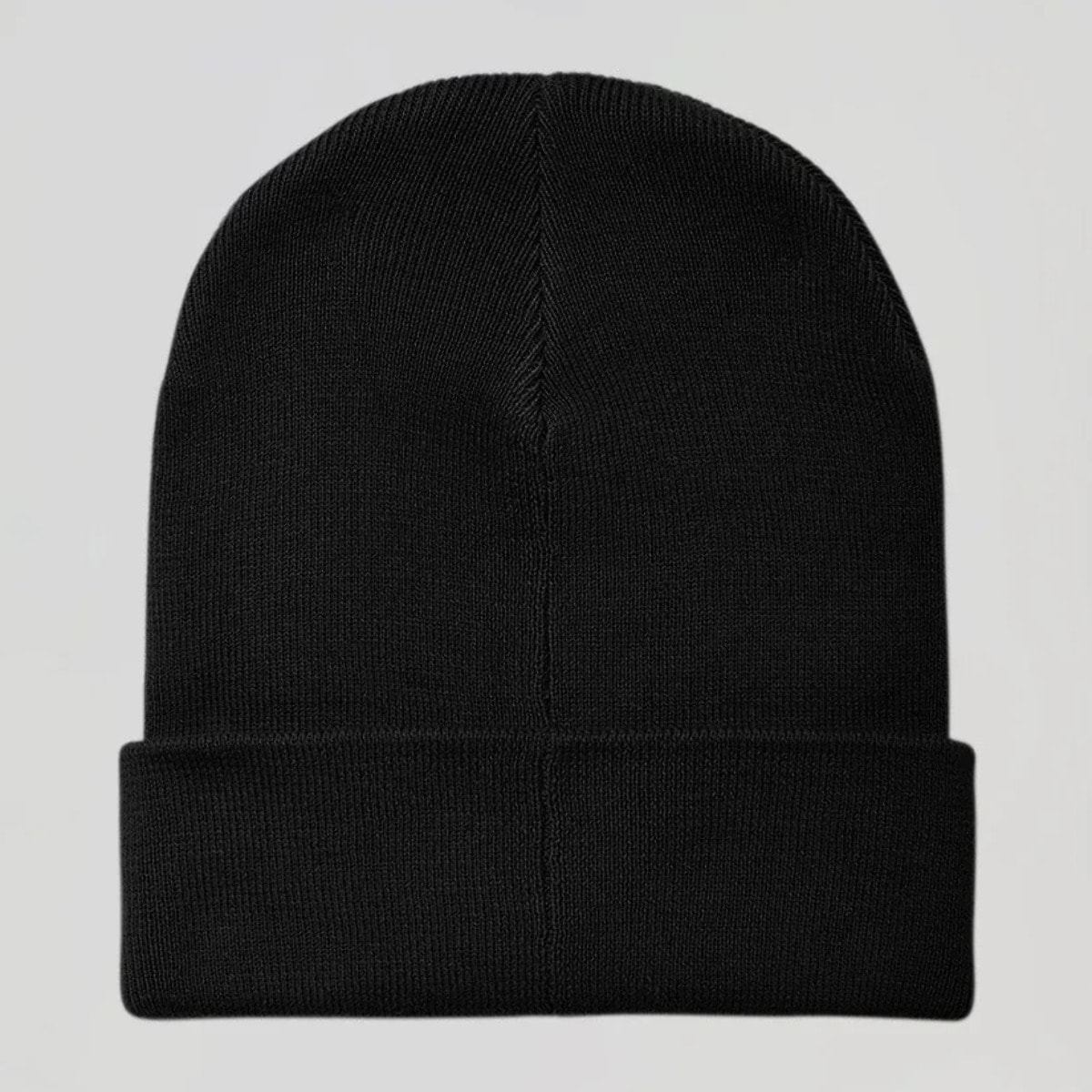 Gorro negro de lana unisex con detalle Polo Club