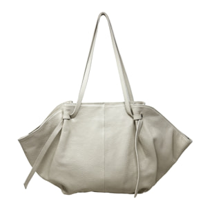 Borsa a Mano Shopper in Vera Pelle Dollaro Made in Italy