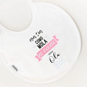 Babero Nacimiento Frase R Blanco Talla Uni