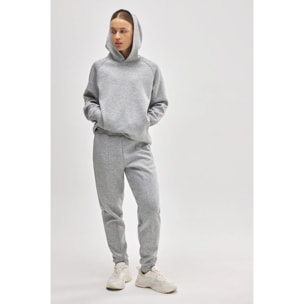 Pantaloni jogger sportivi grigi con tasche