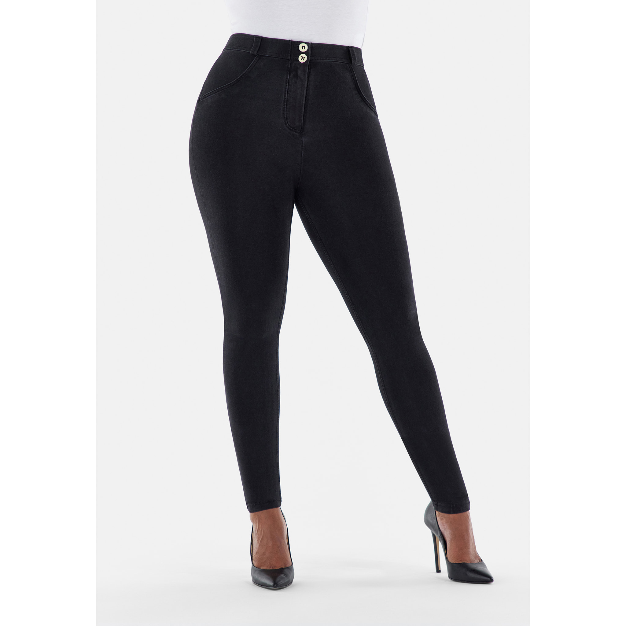 Jeggings push up WR.UP® curvy gamba skinny in cotone