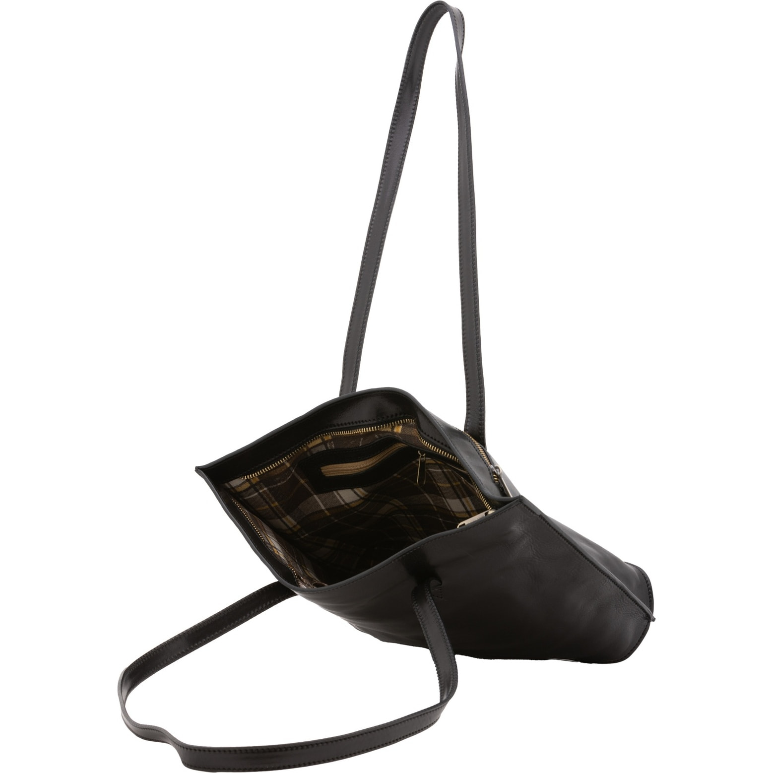 Borsa a spalla da donna - Modello False - 100% pelle - 27.0 x 38.5 x 10.0 cm