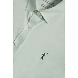 Camicia Oxford Regular fit verde giada con logo Rigby Go