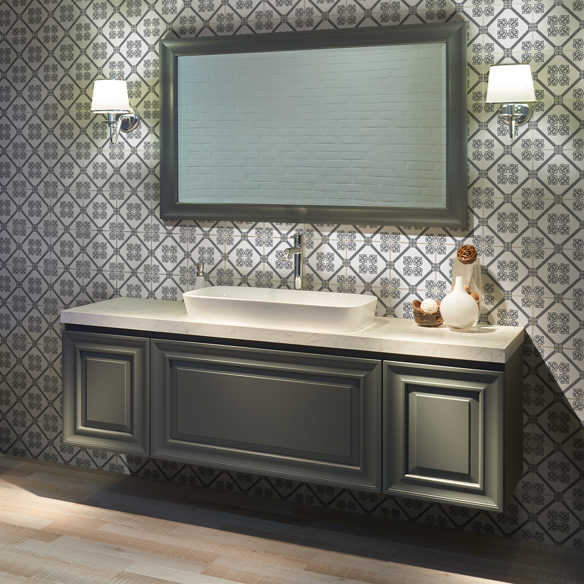 Stickers muraux - Sticker Mural Carrelage adhésif Cuisine Salle de Bain - 60 STICKERS CARRELAGES AZULEJOS EDMUNDO