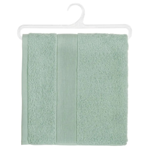 Serviette de toilette "Essentiel" coton vert 50x90cm