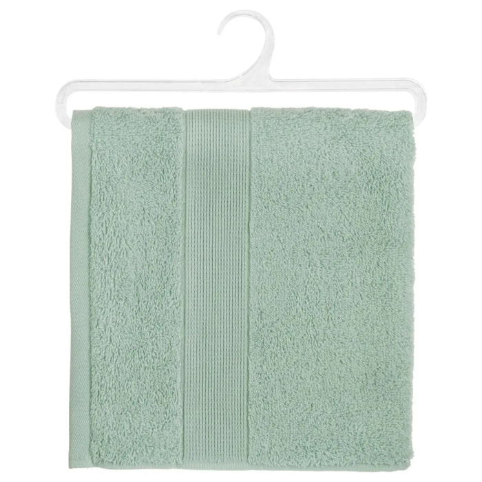 Serviette de toilette "Essentiel" coton vert 50x90cm