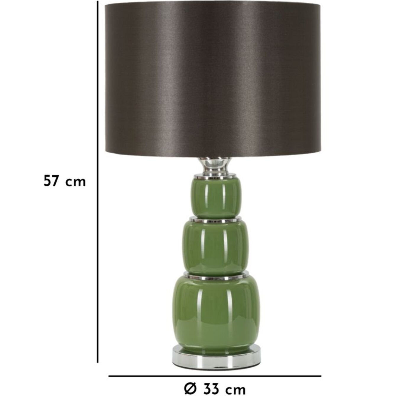 LAMPADA DA TAVOLO EVA THREE CM Ø33X57