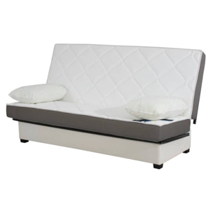 Banquette CC HOUSTON 130x190, matelas Simmons, pacifico