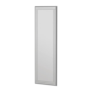 Specchio Dperisi, Specchiera, Articolo d'arredo a muro, Decorazione con specchio, 40x2h120 cm, Bianco