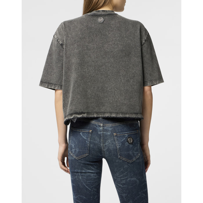 PHILIPP PLEIN Camiseta Cuello Redondo Ss EAGLE