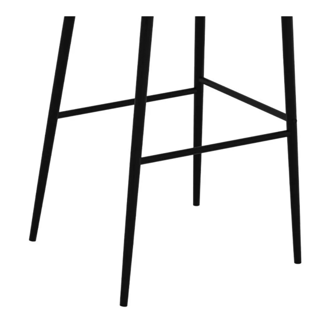 Lot de 2 chaises de bar en tissu gris clair 75 cm - Rosy