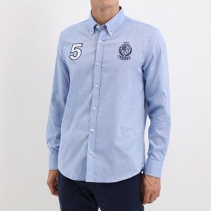 Camicia oxford con ricamo alloro Polo Club St Martin